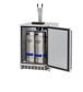 Summerset 24” 6.6ft3 Outdoor Rated Deluxe Kegerator with Double Tap Tower (SSRFR-24DK2)